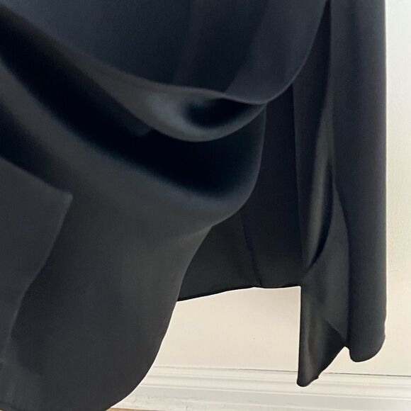 Kobi Halperin Womens Keira Black Braided Asymmetric Maxi Dress M - Picture 3 of 7